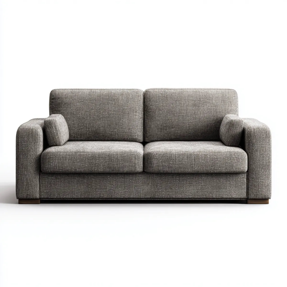 Sofa 2 umieszcza szary 180 x 90 x 85 cm w prostokątnym kształcie poliestru