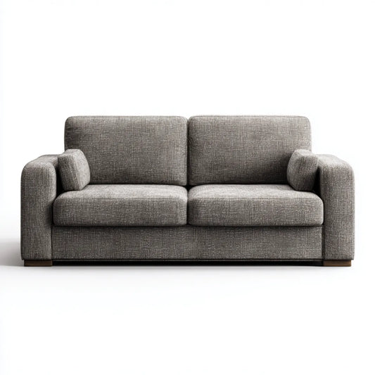 Sofa 2 umieszcza szary 180 x 90 x 85 cm w prostokątnym kształcie poliestru